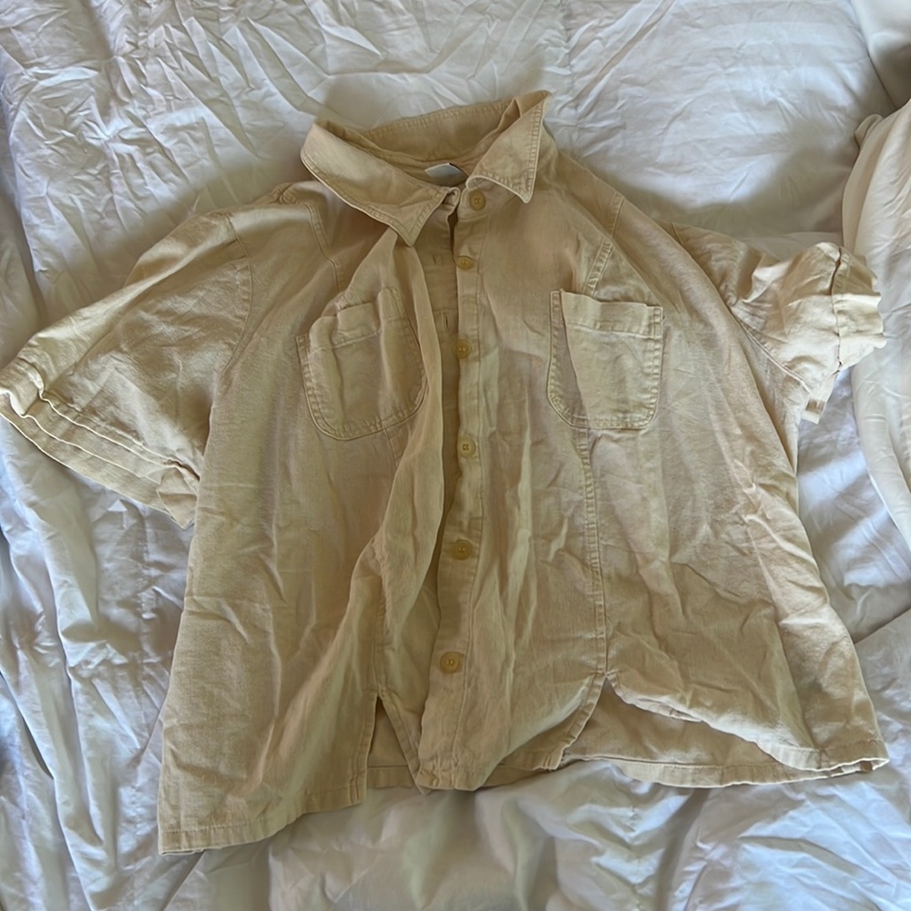 Cream button down